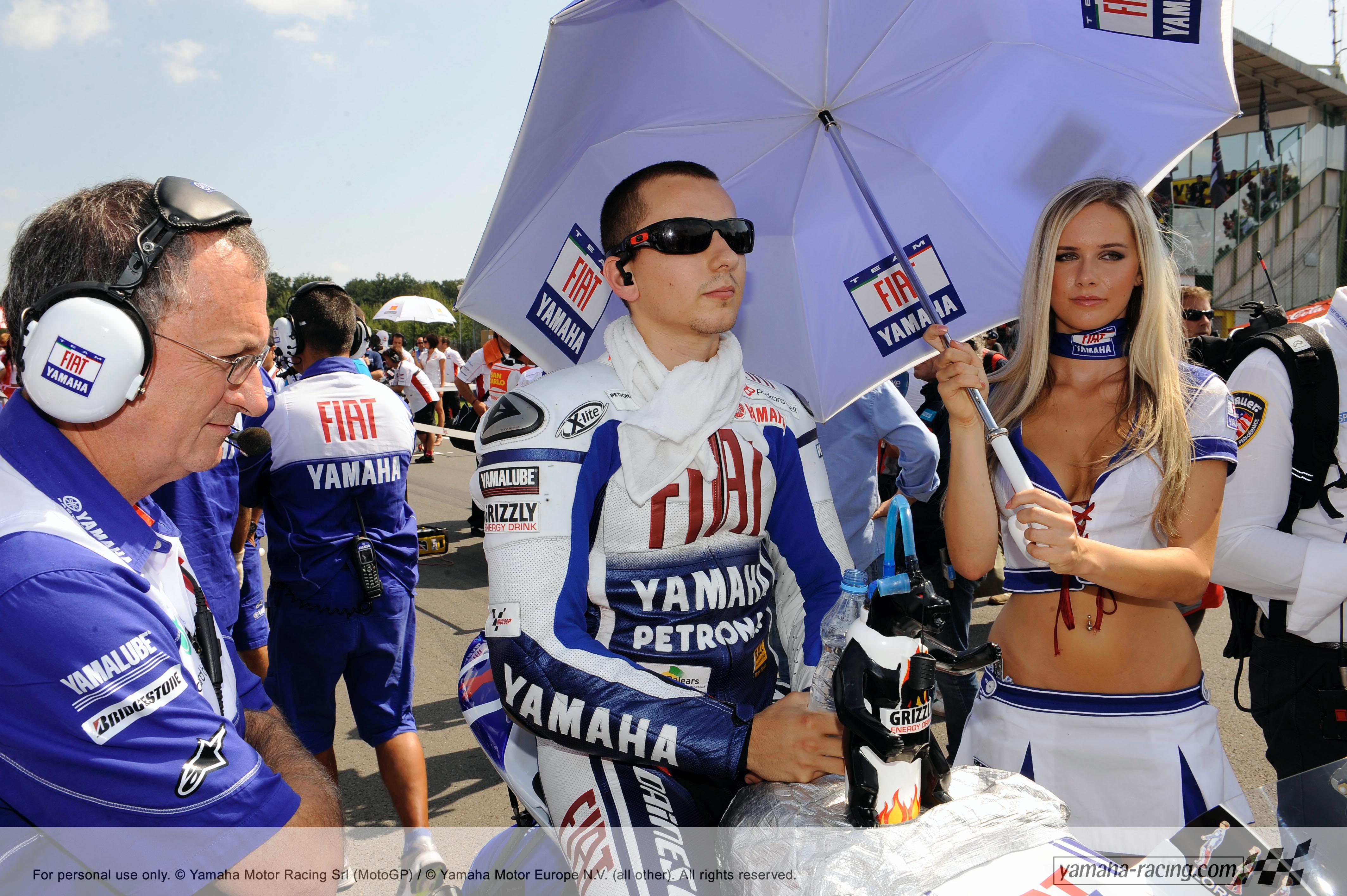 Jorge Lorenzo na startu v Brně