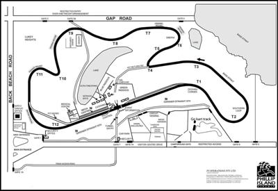 Mapa Phillip Island